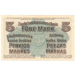 Kowno 5 mark 1918 set of all series A B C D 