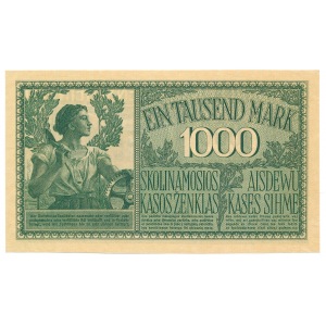 Kowno 1000 mark 1918 - 7 digit serial number 