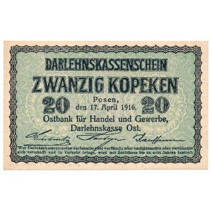 Poznań 20 kopiejek 1916 