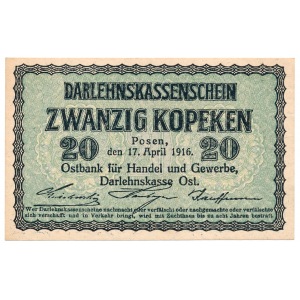 Poznan 20 kopeken 1916 