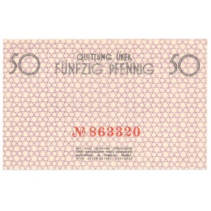 50 fenigów 1940 czerwony numerator.