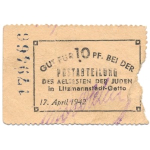 10 Pfennig 17.04.1942 z podpisami - bardzo rzadki 