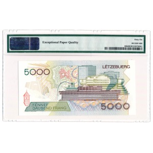 Luksemburg 5000 franków 1996 PMG 66 EPQ