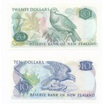 Nowa Zelandia - Zestaw nominałowy 1/2/5/10/20 dolarów podpis Hardie