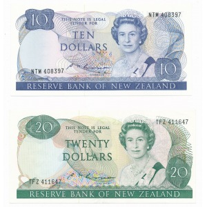 New Zealand - $1. $2, $5. $10, $20 ( 1981-5 ) Russle