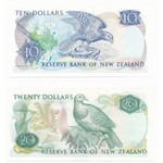 Nowa Zelandia - Zestaw nominałowy 1/2/5/10/20 dolarów podpis Russle