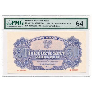 50 zloty 1944 ...owe CRISP PMG 64