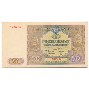 50 złotych 1946 - F - 