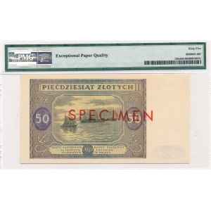 50 zloty 1946 Specimen S 0000000 PMG 65 EPQ Rare