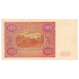100 złotych 1946 - Mz - bardzo rzadka seria zastępcza