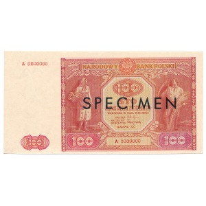 100 złotych 1946 Specimen A 0000000 - rzadkość