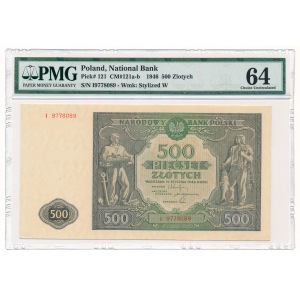 500 złotych 1946 I PMG 64 