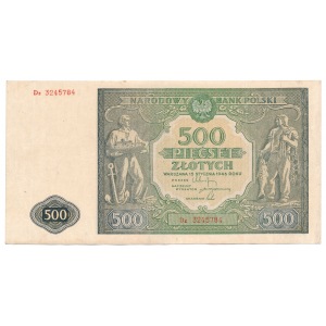 500 złotych 1946 Dz - seria zastępcza