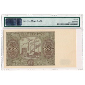 1000 złotych 1947 - A - PMG 66 EPQ