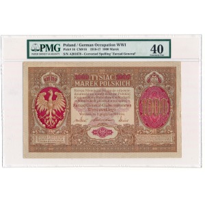 1000 marek 1916 Generał PMG 40 