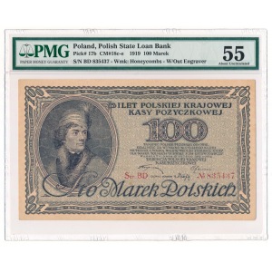 100 marek 1919 - BD - PMG 55