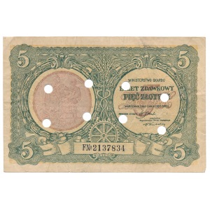 5 złotych 1925 fałszerstwo z epoki.