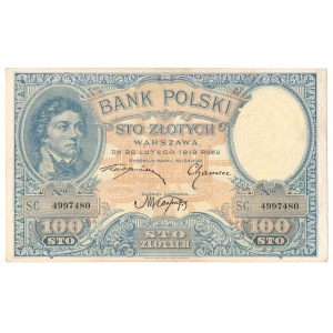 100 złotych 1919 S.C - ładny 