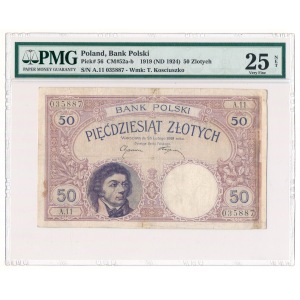 50 złotych 1919 A.11 PMG 25 - naturalny