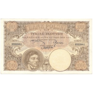 1000 zloty 1919 
