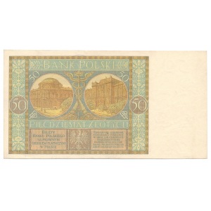 50 złotych 1929 Ser.B.J. piękny stan - b.rzadka odmiana