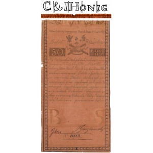 50 zloty 1794 - A - watermark C.I.Honig - rare 