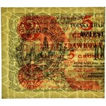 5 groszy 1924 lewa połówka