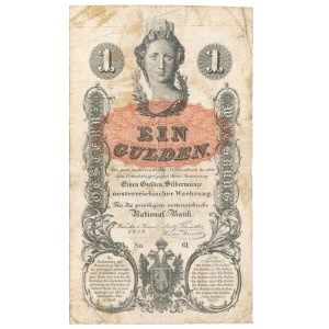 Austria 1 gulden 1858