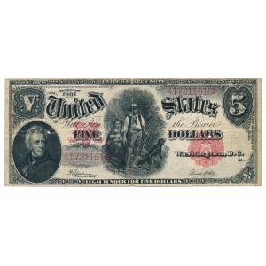 USA 5 dollars 1907