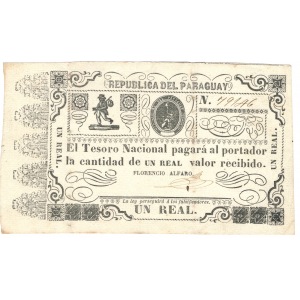 Paraguay 1 real (1865) 