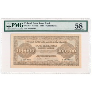 100 000 marek 1923 PMG 58