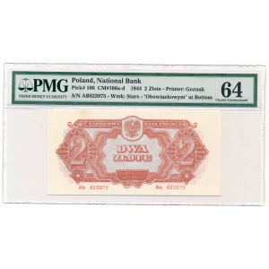 2 zloty 1944 owym... Ab PMG 64