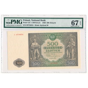 500 zloty 1946 - I - PMG 67 EPQ