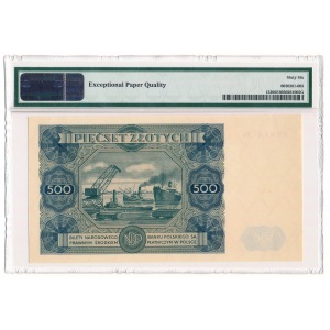 500 zloty 1947 - P4 - PMG 66 EPQ 