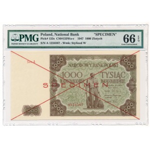 1000 złotych 1947 Specimen - A - PMG 66 EPQ