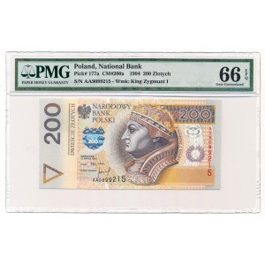 200 zloty 1994 AA PMG 66 EPQ