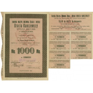 Bracia Kanczewscy Em.1 1 x 1000 marek 1921