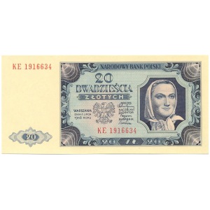 20 złotych 1948 - KE - 