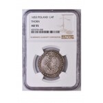 John II Casimir Ort (1/4 thaler) Thorn NGC AU 55 