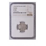 August III Sas 3gr 1763 DB Thorn NGC XF40