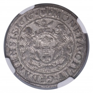 Sigismund III Vasa 1/4 thaler 1616 Danzig - stand collar 
