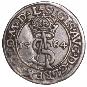 Zygmunt II August, trojak 1564 Wilno L/LI