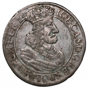 John II Casimir, 1/4 thaler 1658/7 Danzig