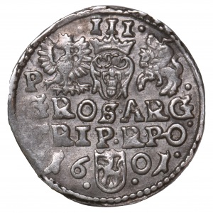 Zygmunt III Waza, trojak 1601 Poznań