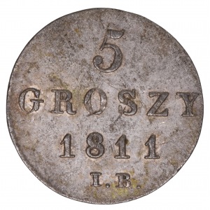 Duchy of Warsaw 5 grosz 1811 IB