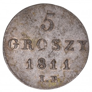 Duchy of Warsaw 5 grosz 1811 IB