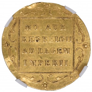 November Uprising Ducat 1831 Warsaw NGC AU det. - dot in front of the torch