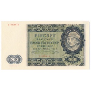 500 złotych 1940 - B - 