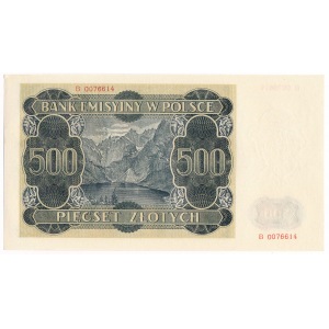 500 złotych 1940 - B - 