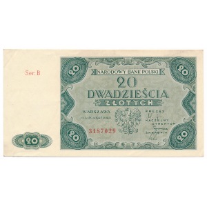20 zloty 1947 - B - 